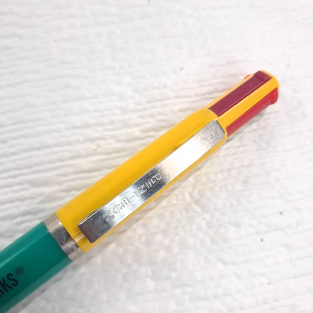 Vintage Pentech Fire Works Pen Multi‎ Colored Retractable Ball Point Fireworks
